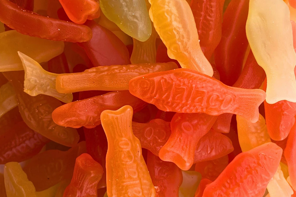 Malaco pastellfiskar, the Swedish version of Swedish Fish