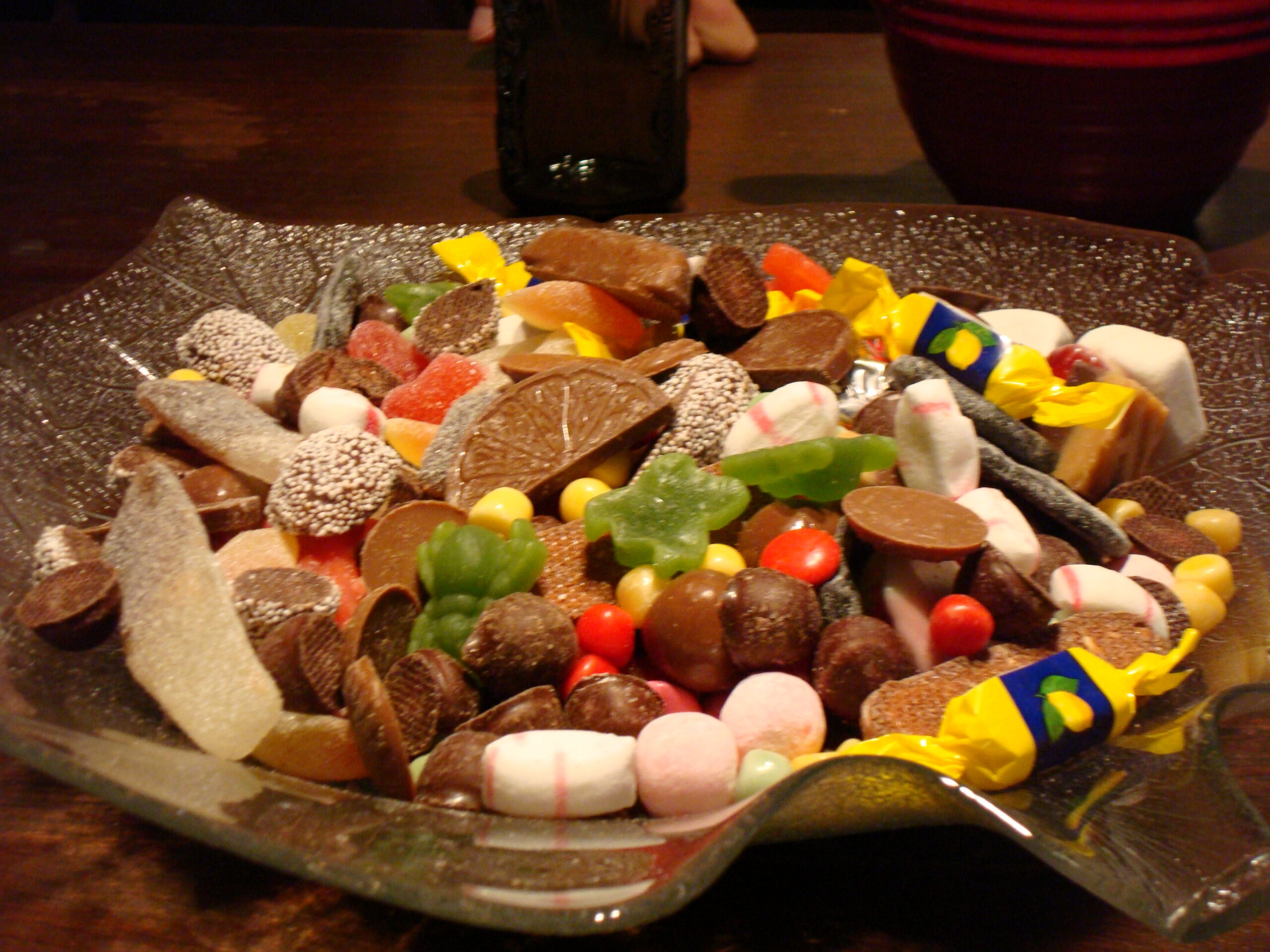 Swedish pick-and-mix (losgodis) candy bins like the ones at Bliss Swedish Candy in Southington, Connecticut