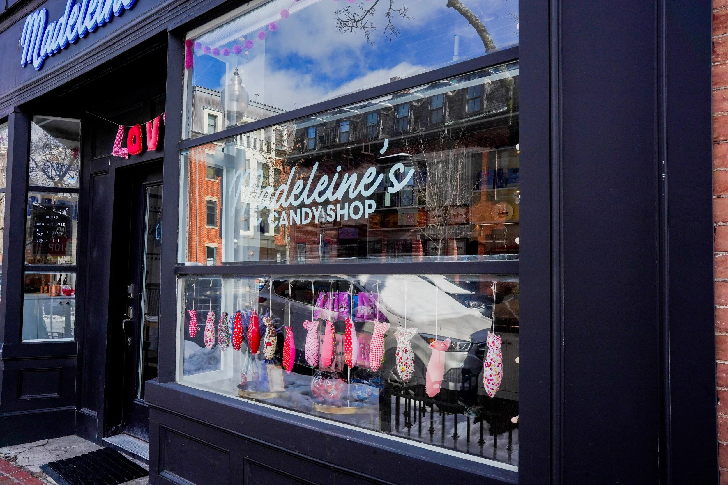 Madeleine's Candy Shop store interior in Boston's South End with Swedish pick-and-mix candy