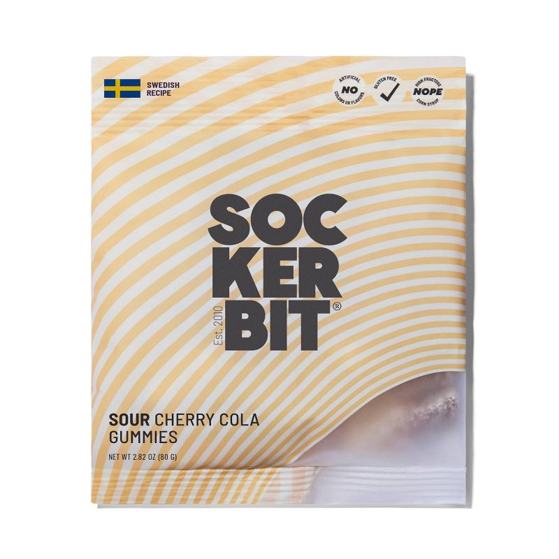 Sockerbit Sour Cola and Cherry Bottles Swedish candy bag at Target