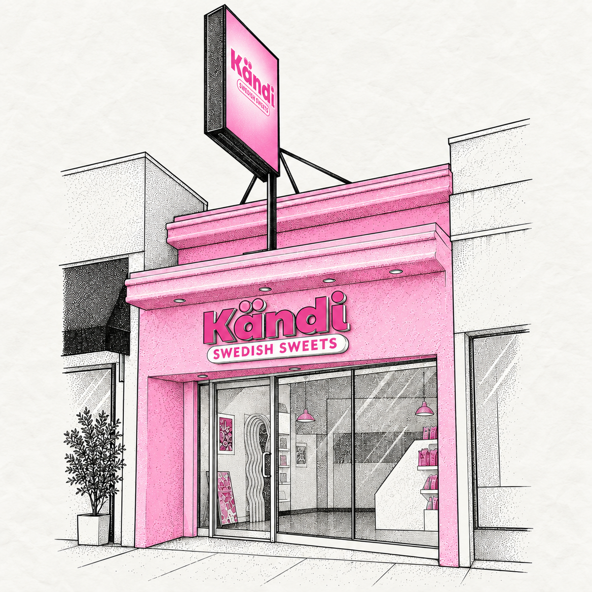 Kändi Swedish candy store Los Angeles Studio City storefront